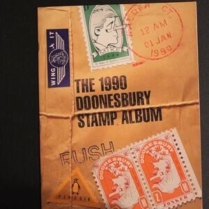 Vintage 1990 Doonesbury Stamp Album – Paperback Edition